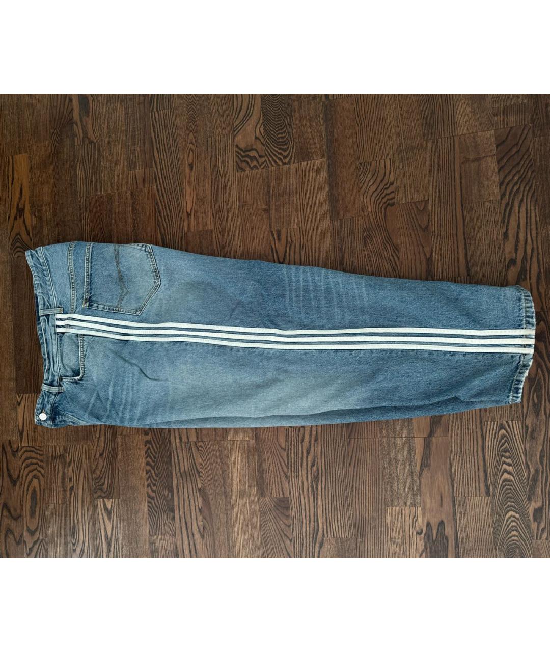 BALENCIAGA Голубые хлопковые прямые джинсы, фото 4