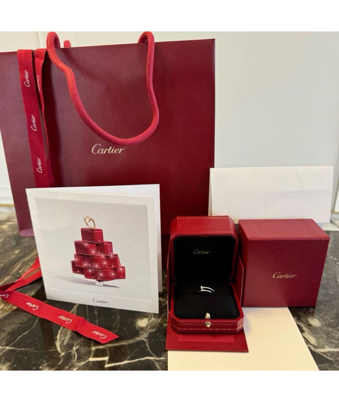 CARTIER Серебряное кольцо из белого золота, фото 2