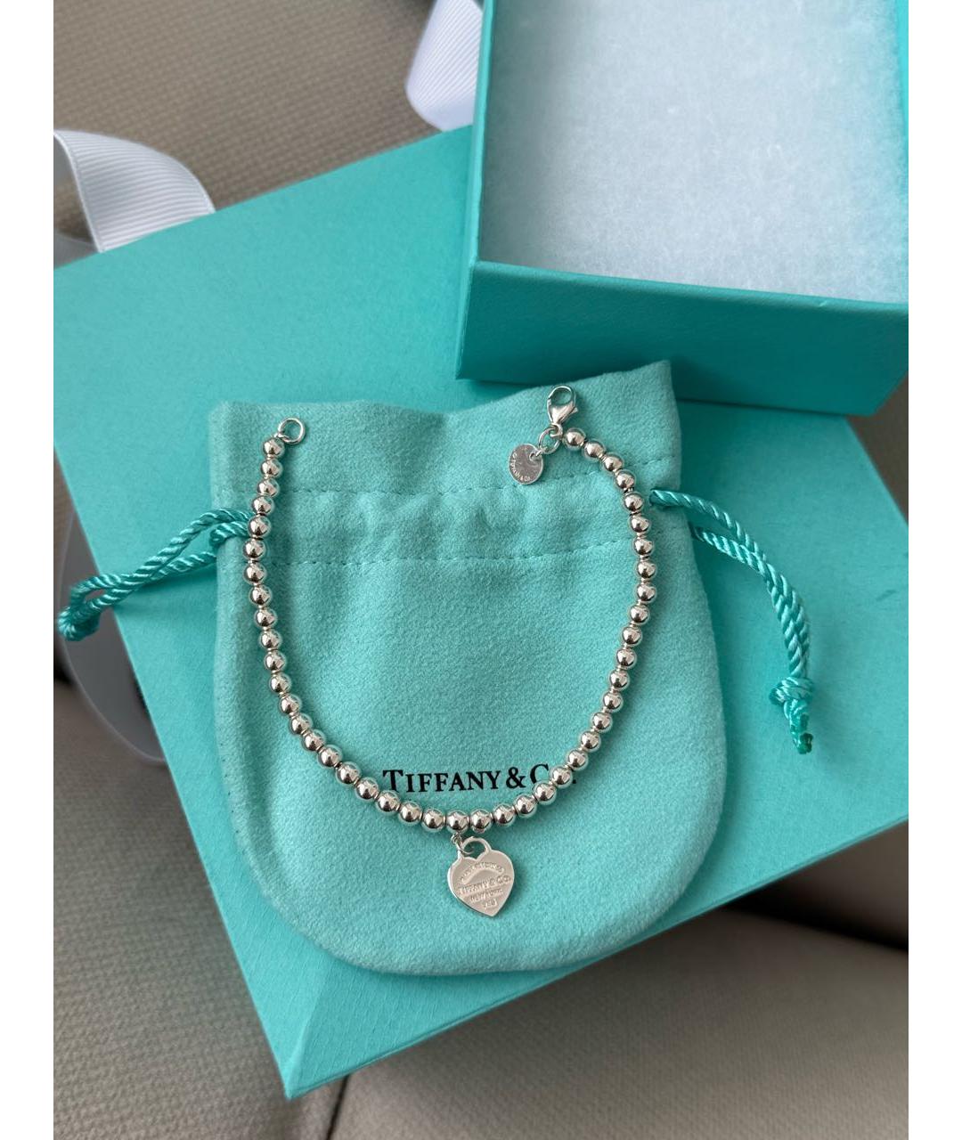 TIFFANY&CO Бирюзовый серебряный браслет, фото 5