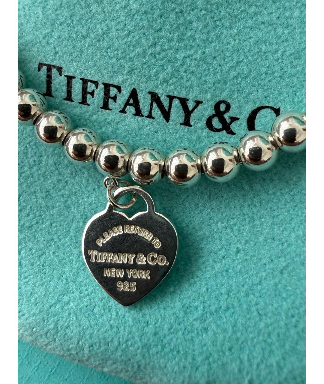 TIFFANY&CO Бирюзовый серебряный браслет, фото 6