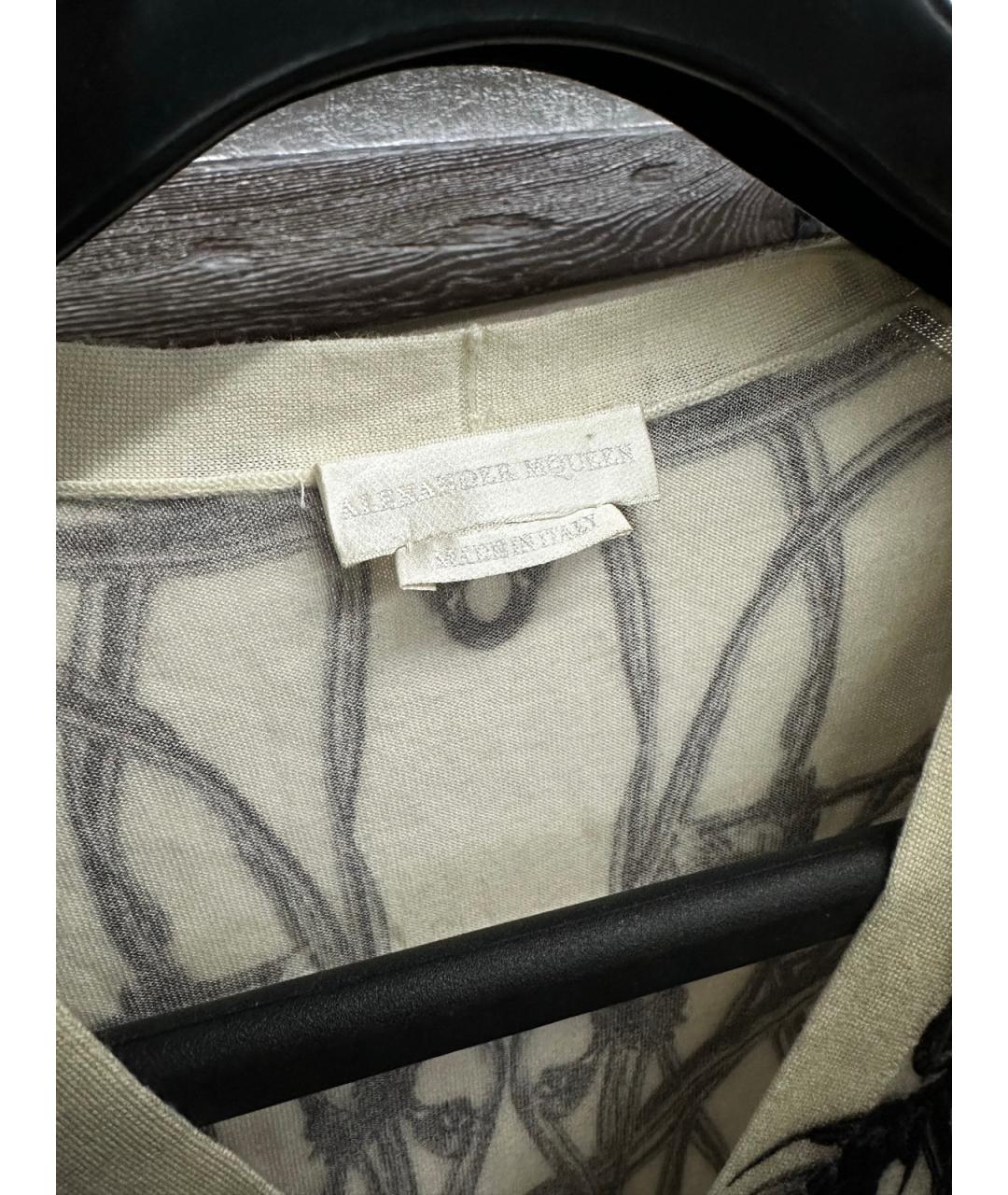 ALEXANDER MCQUEEN Мульти шерстяной кардиган, фото 9