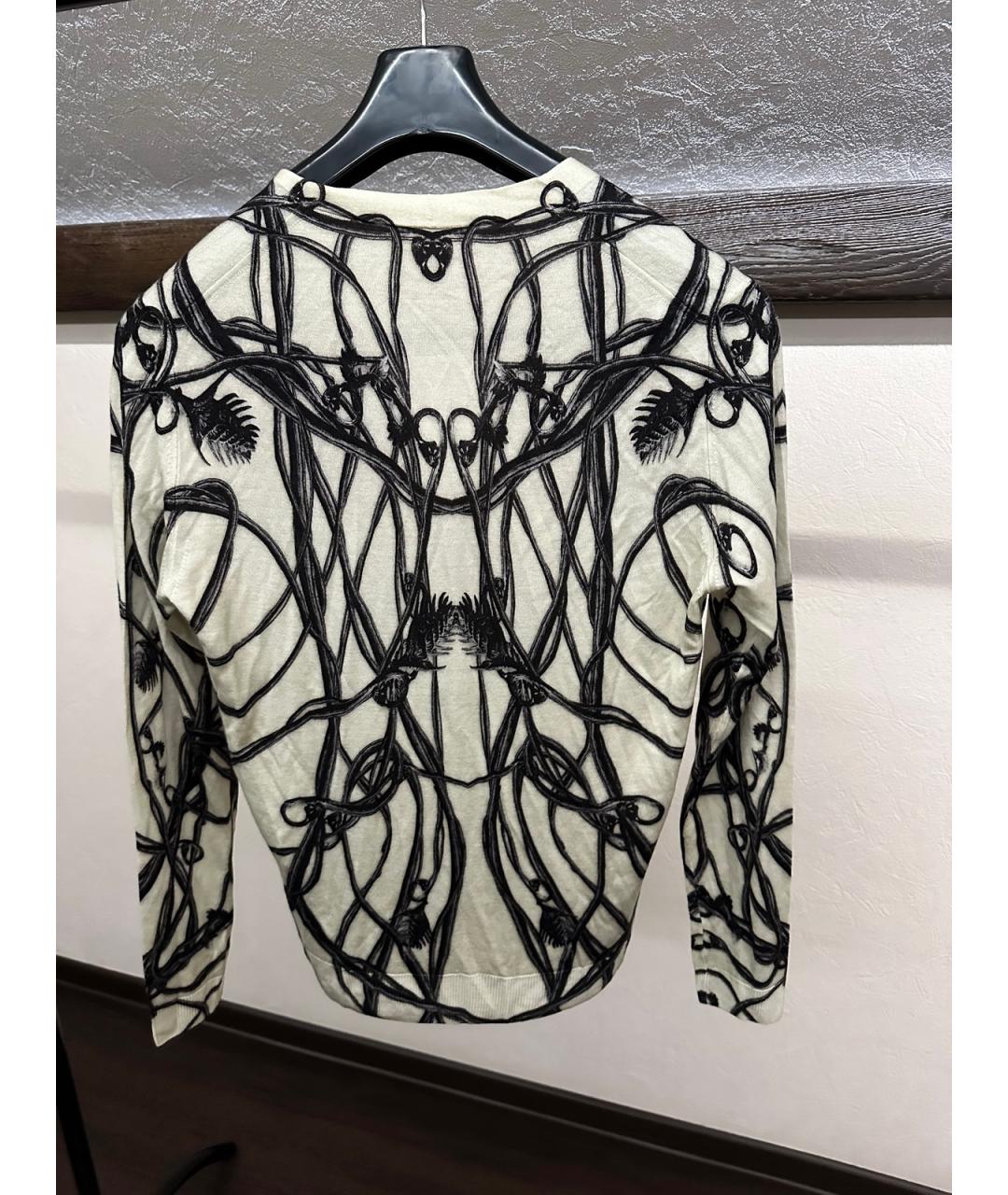 ALEXANDER MCQUEEN Мульти шерстяной кардиган, фото 4