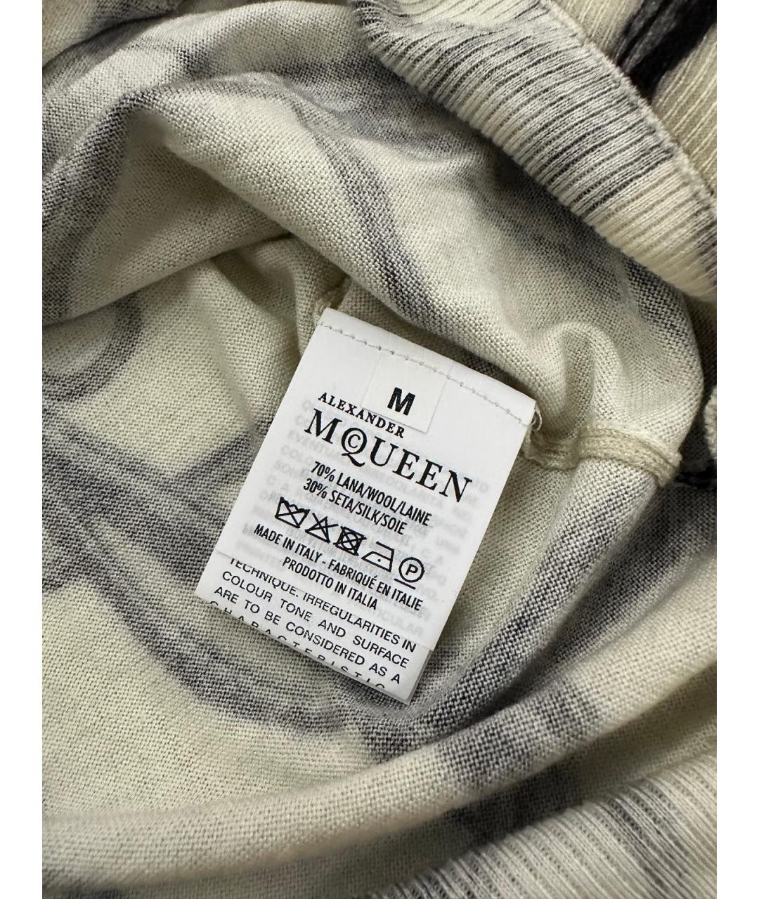 ALEXANDER MCQUEEN Мульти шерстяной кардиган, фото 8