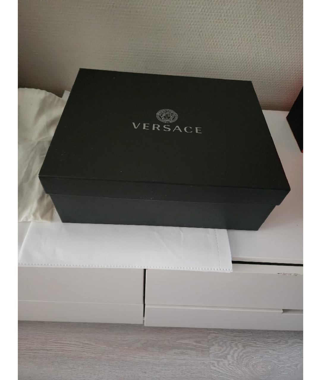 VERSACE Белые текстильные кеды, фото 7