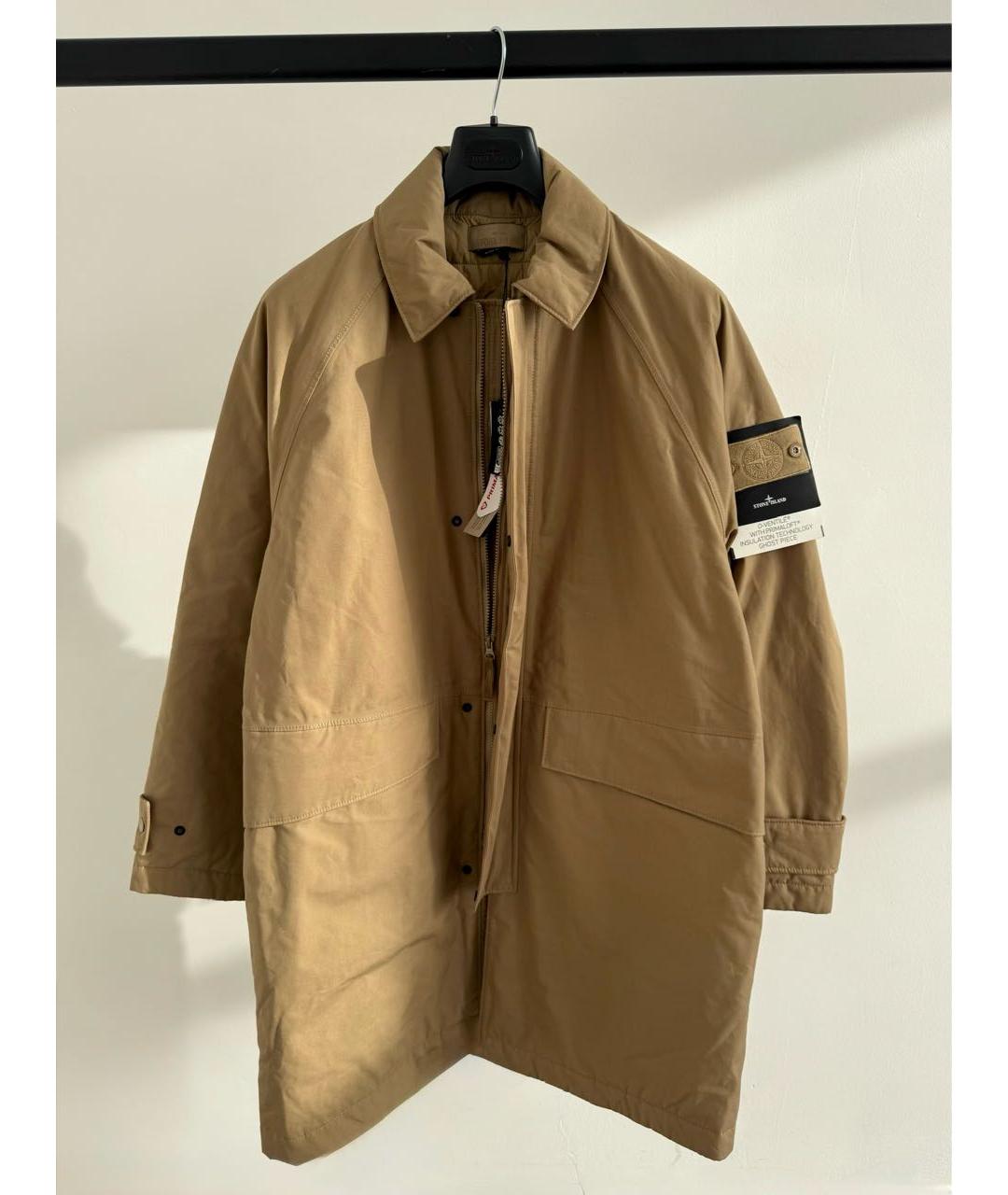 STONE ISLAND Коричневое пальто, фото 2