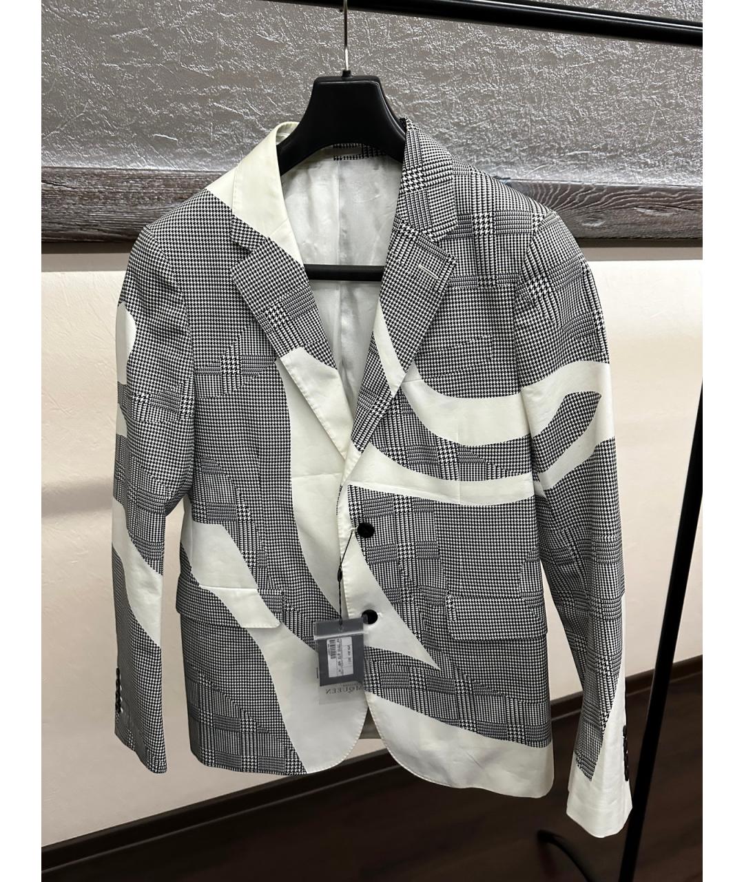 ALEXANDER MCQUEEN Серый хлопковый пиджак, фото 5