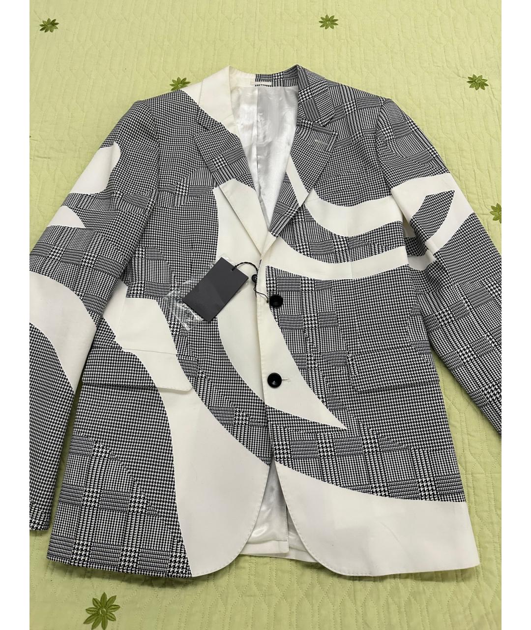 ALEXANDER MCQUEEN Серый хлопковый пиджак, фото 3