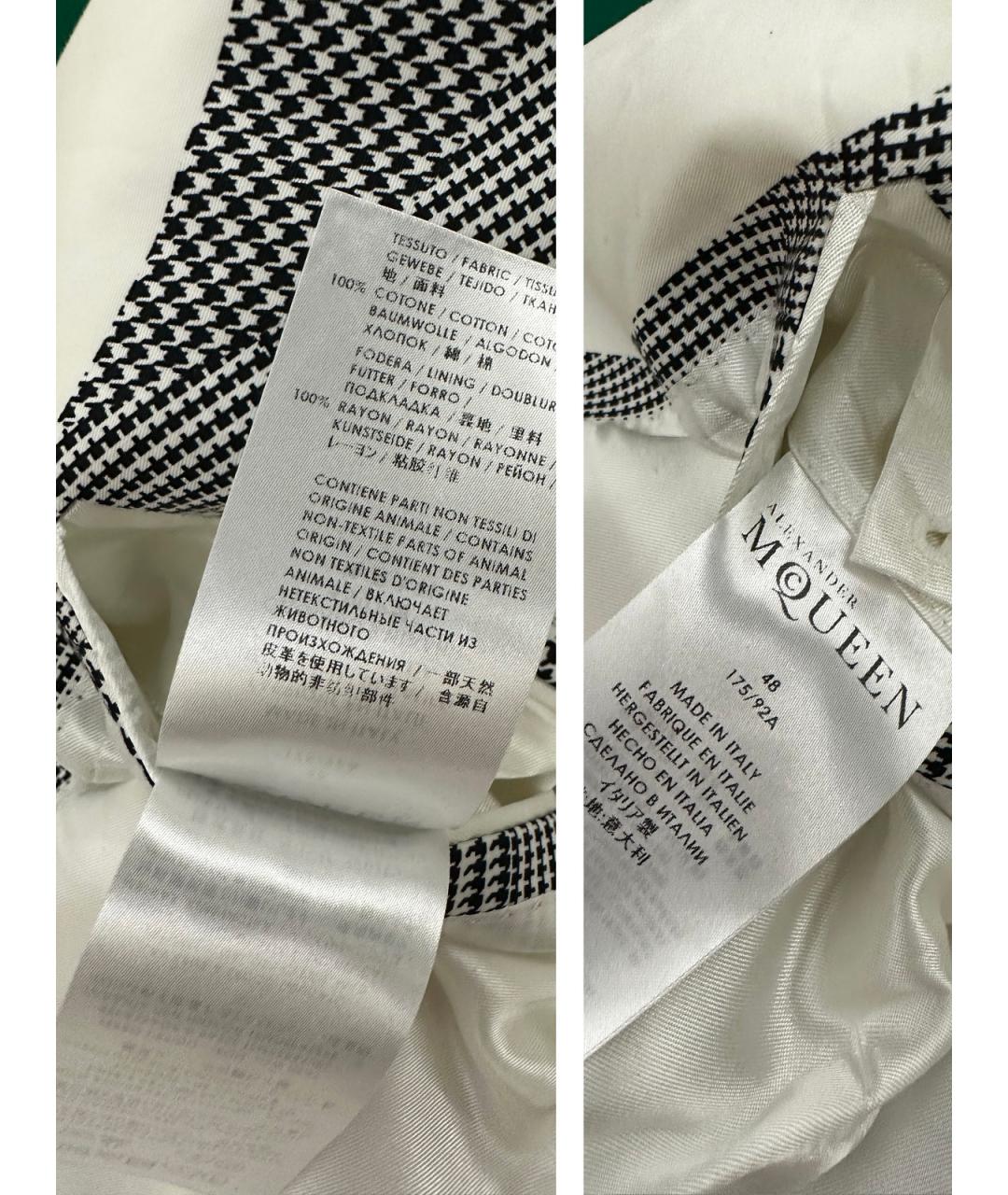 ALEXANDER MCQUEEN Серый хлопковый пиджак, фото 8