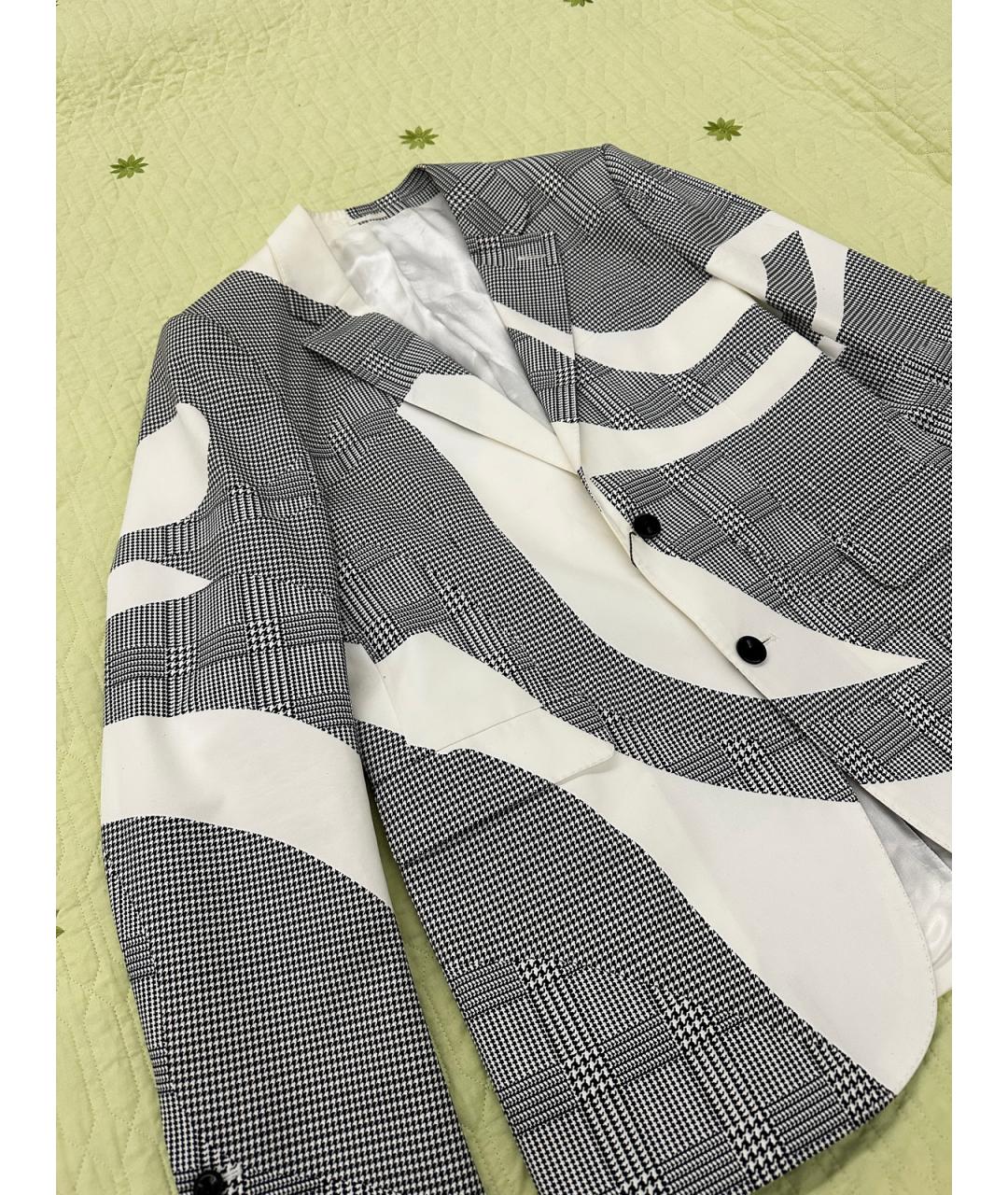 ALEXANDER MCQUEEN Серый хлопковый пиджак, фото 4