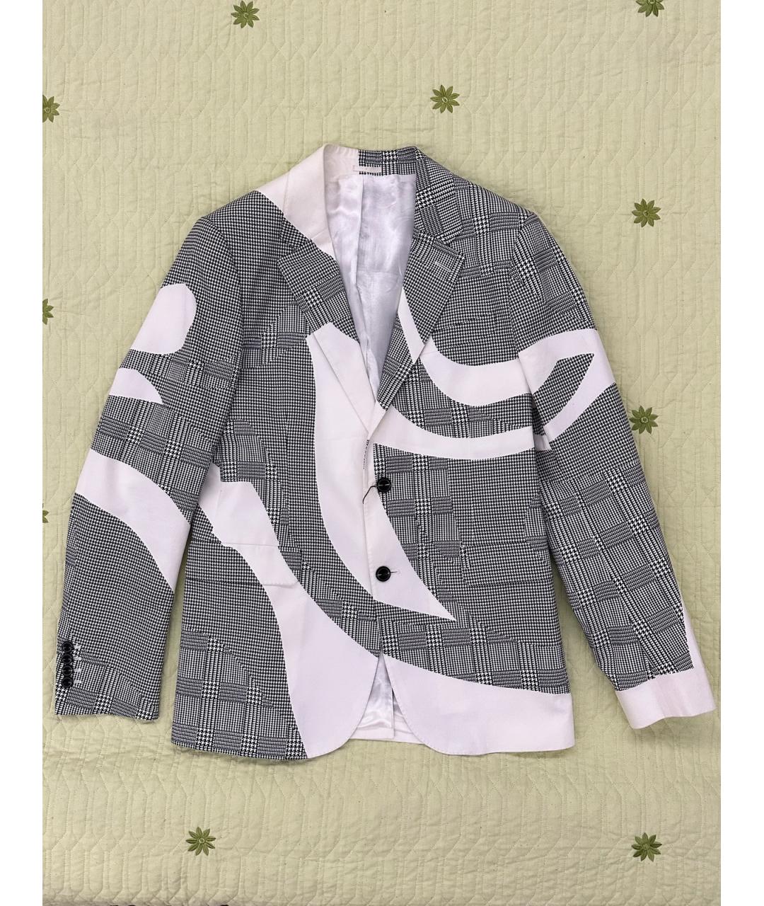 ALEXANDER MCQUEEN Серый хлопковый пиджак, фото 10