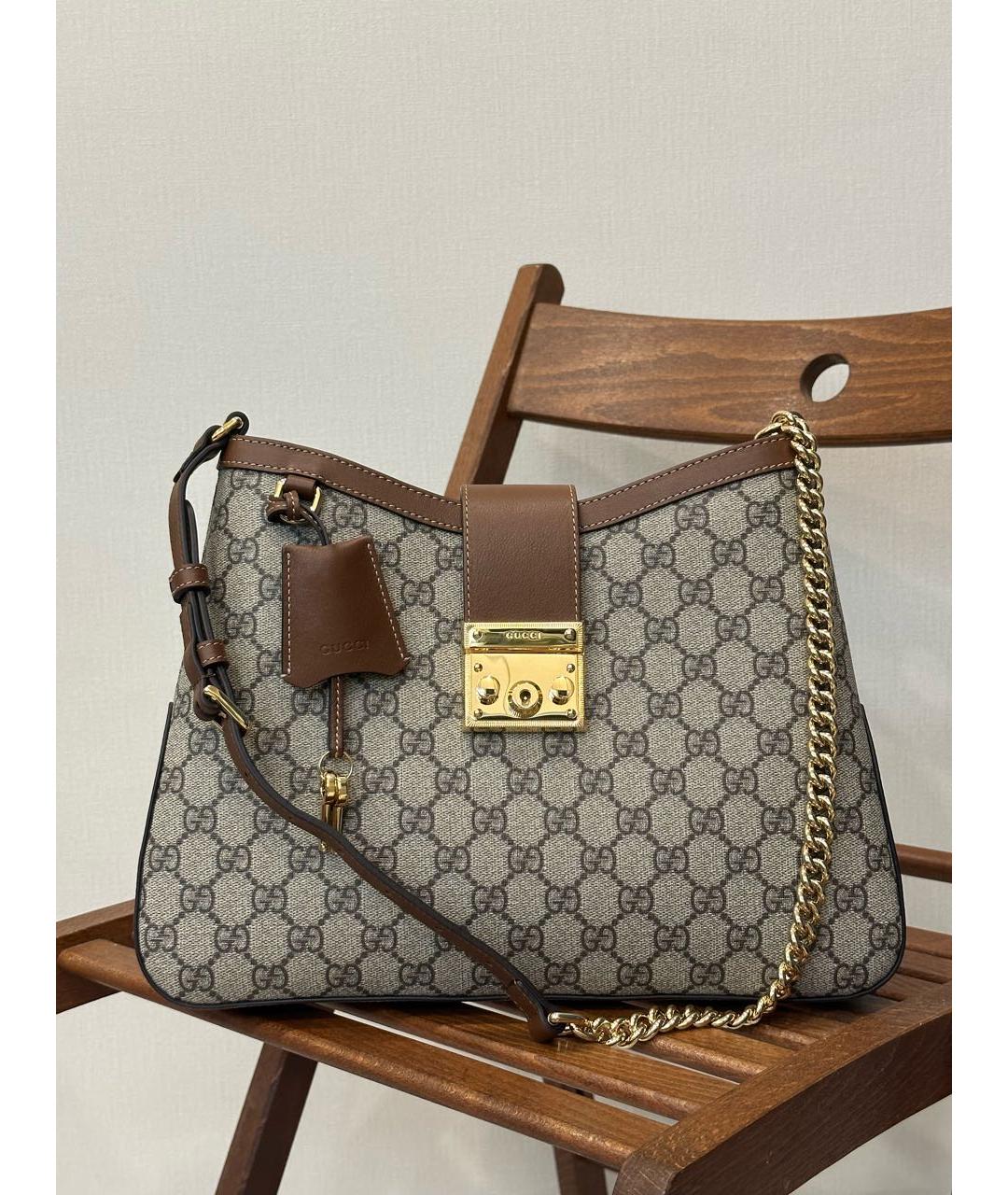 GUCCI Бежевая сумка через плечо, фото 5