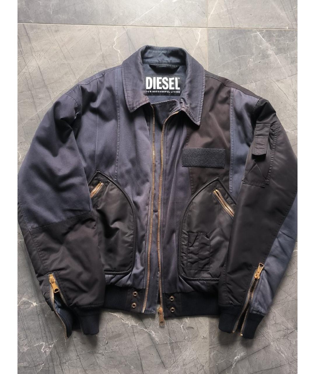 DIESEL Антрацитовая шелковая куртка, фото 5