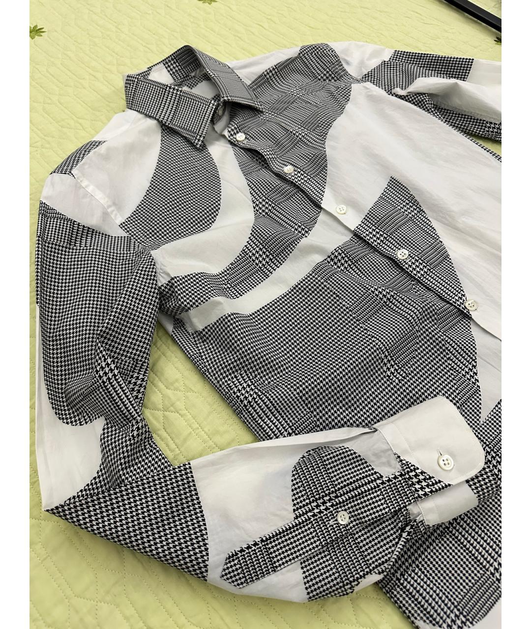 ALEXANDER MCQUEEN Серая хлопковая кэжуал рубашка, фото 4