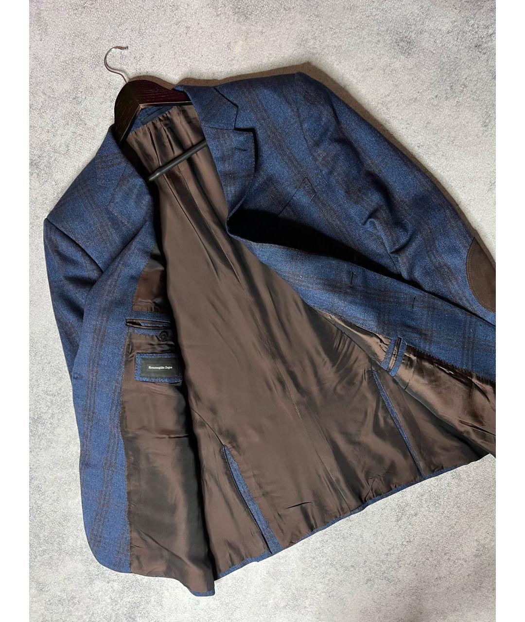 ZEGNA Синий кашемировый пиджак, фото 3