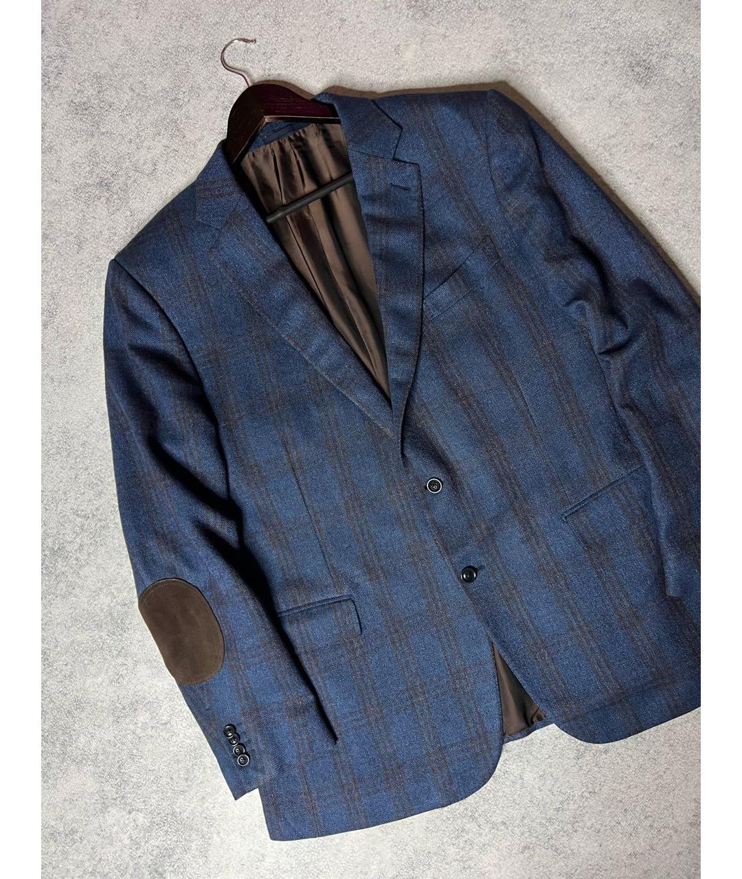 ZEGNA Синий кашемировый пиджак, фото 2