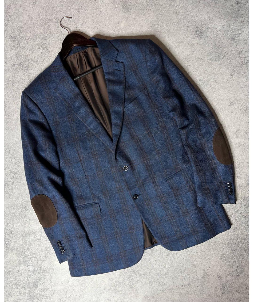 ZEGNA Синий кашемировый пиджак, фото 9