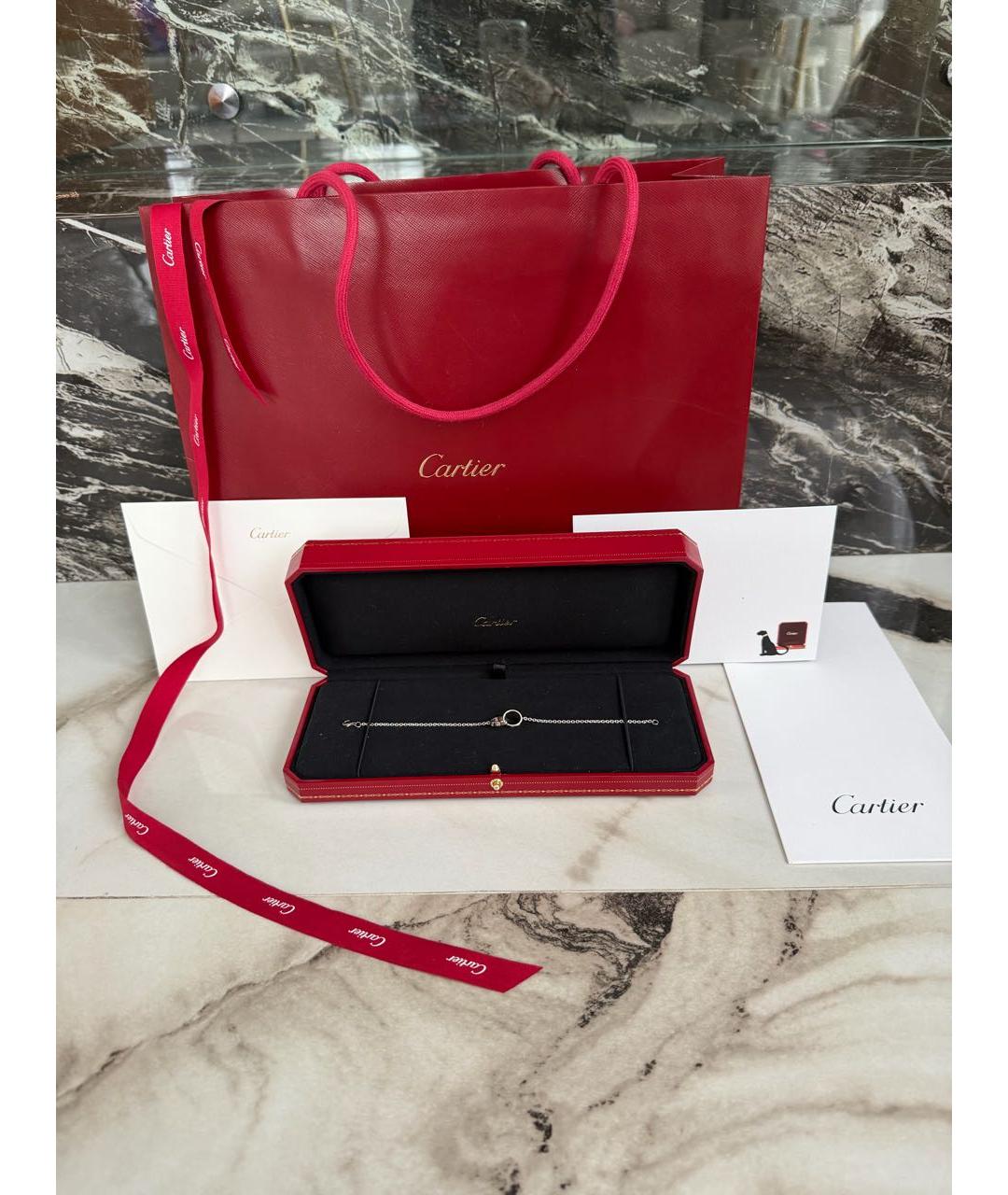 CARTIER Серебрянный браслет из белого золота, фото 3