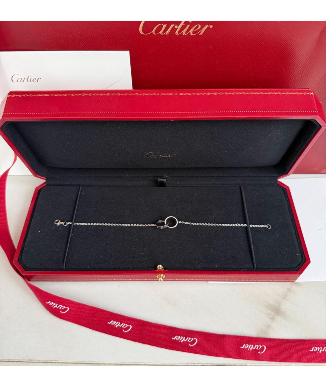 CARTIER Серебрянный браслет из белого золота, фото 6