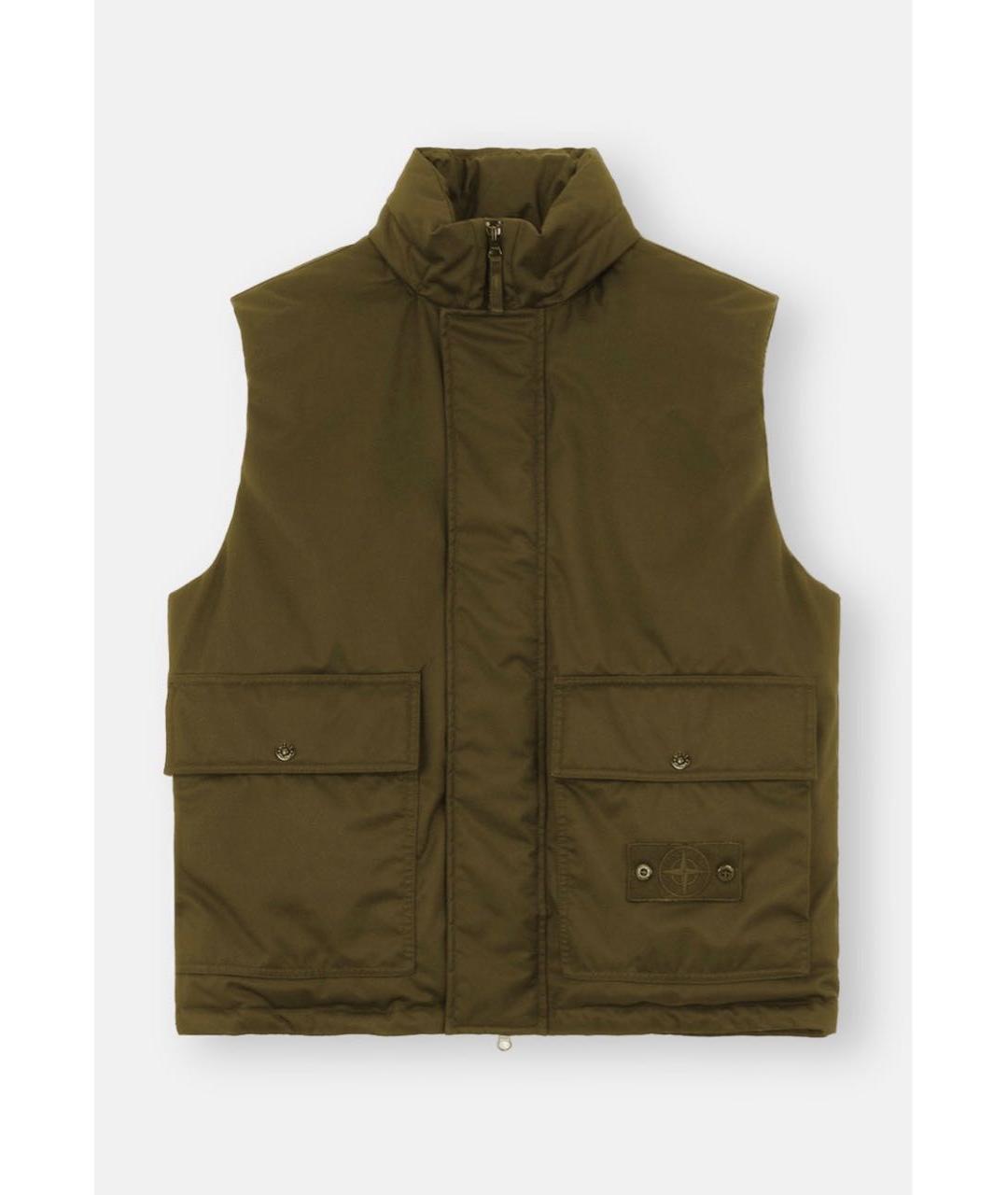 STONE ISLAND Хаки жилет, фото 9