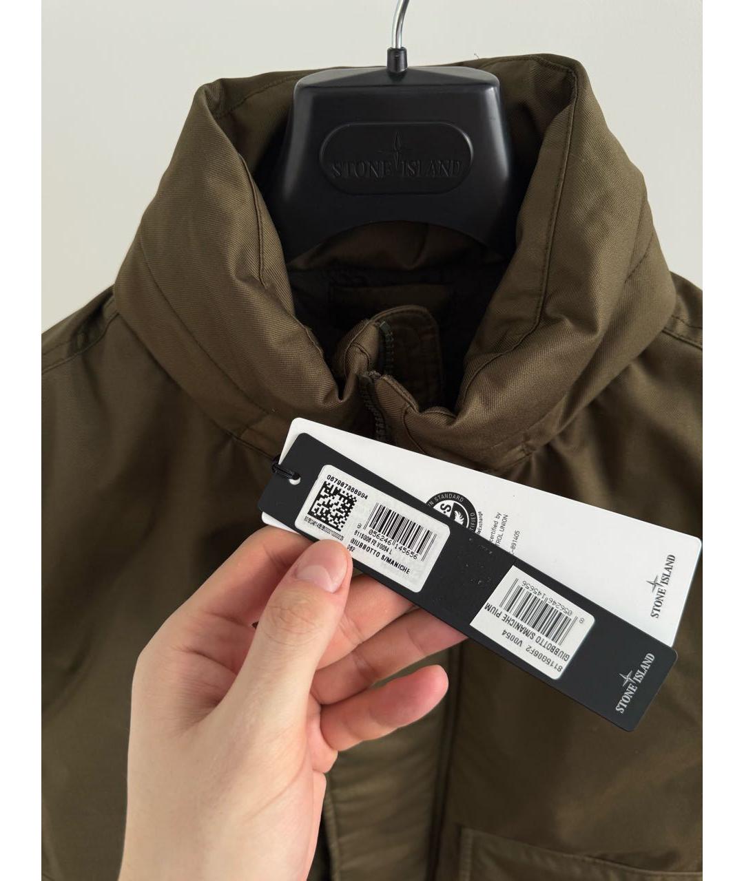 STONE ISLAND Хаки жилет, фото 3
