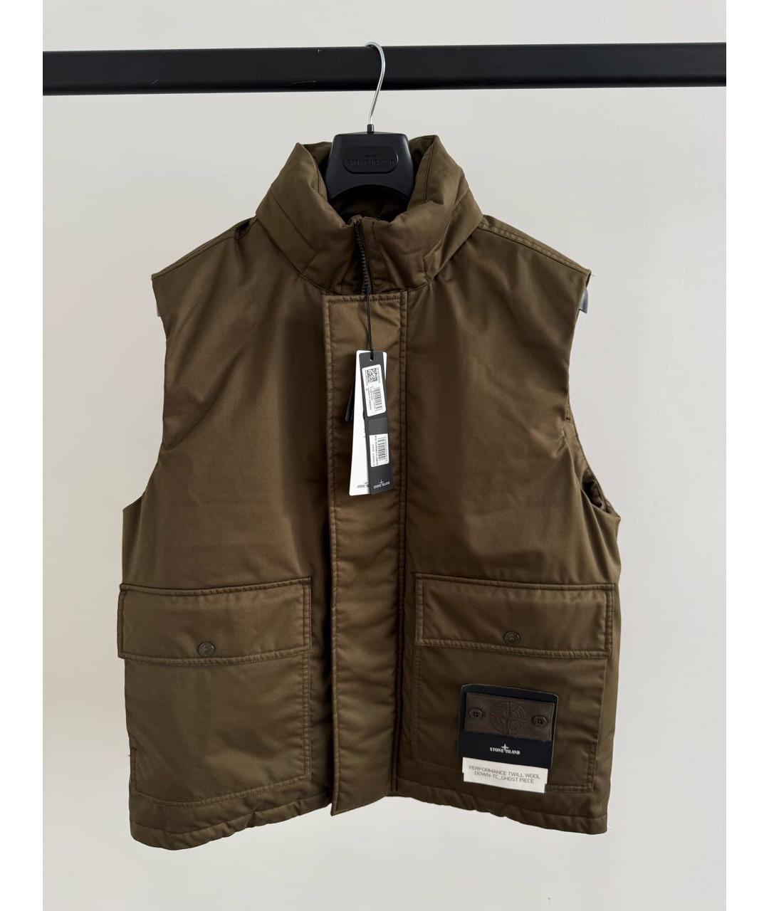 STONE ISLAND Хаки жилет, фото 2