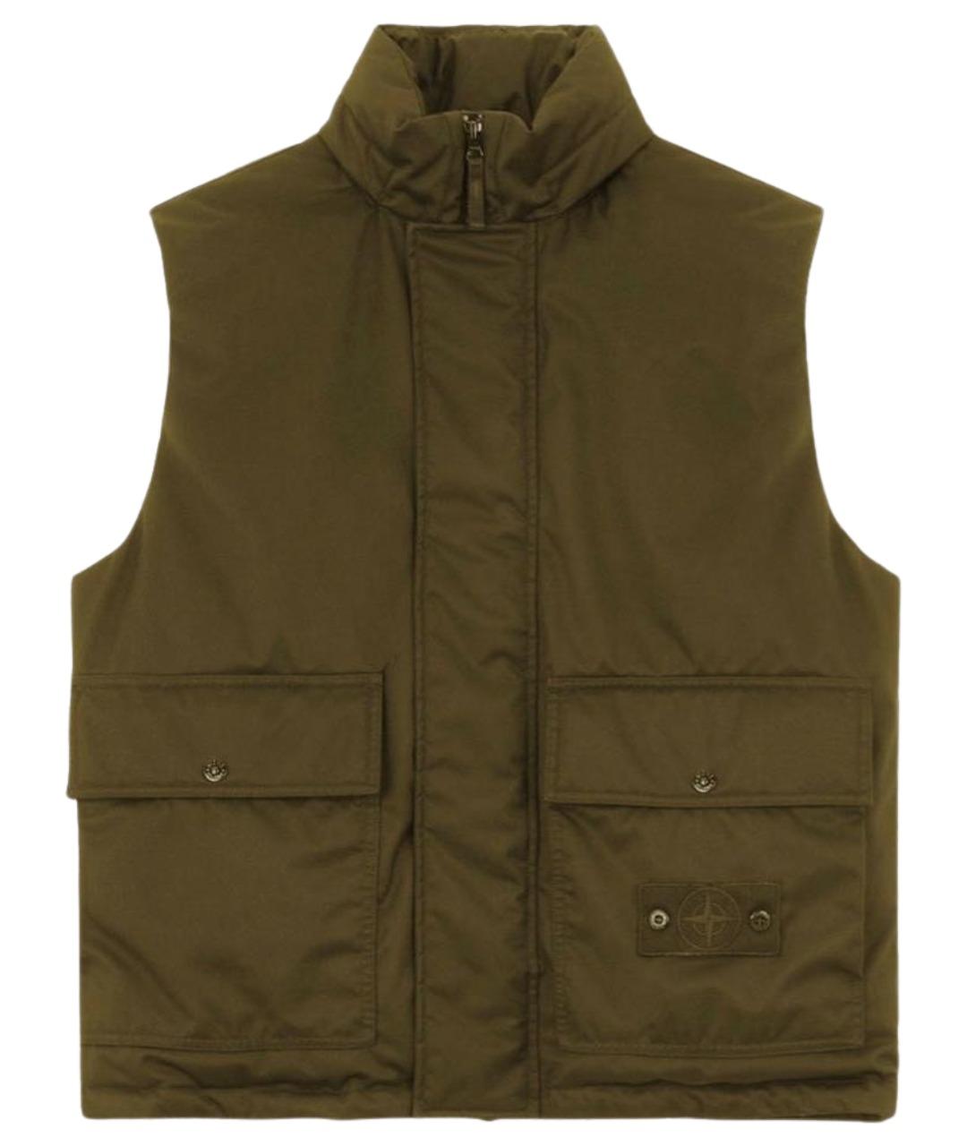 STONE ISLAND Хаки жилет, фото 1