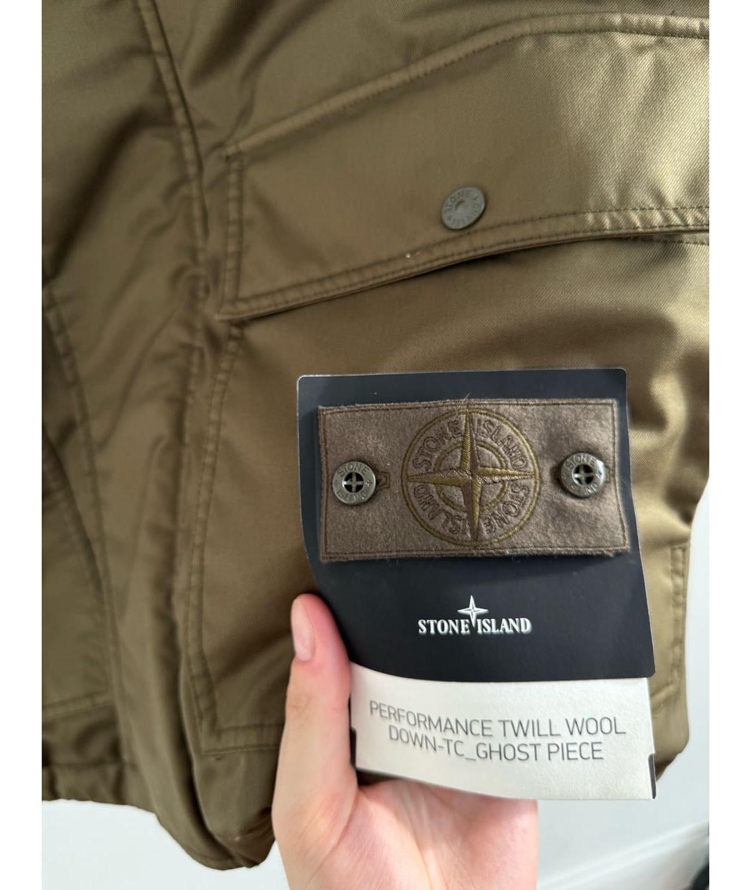 STONE ISLAND Хаки жилет, фото 4