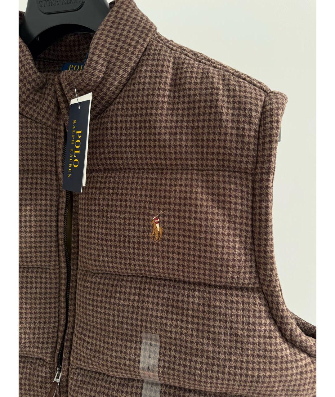 RALPH LAUREN Коричневый жилет, фото 5