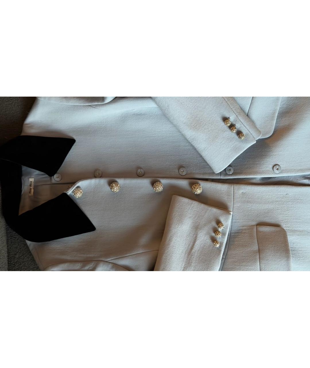 MIU MIU Голубое пальто, фото 7