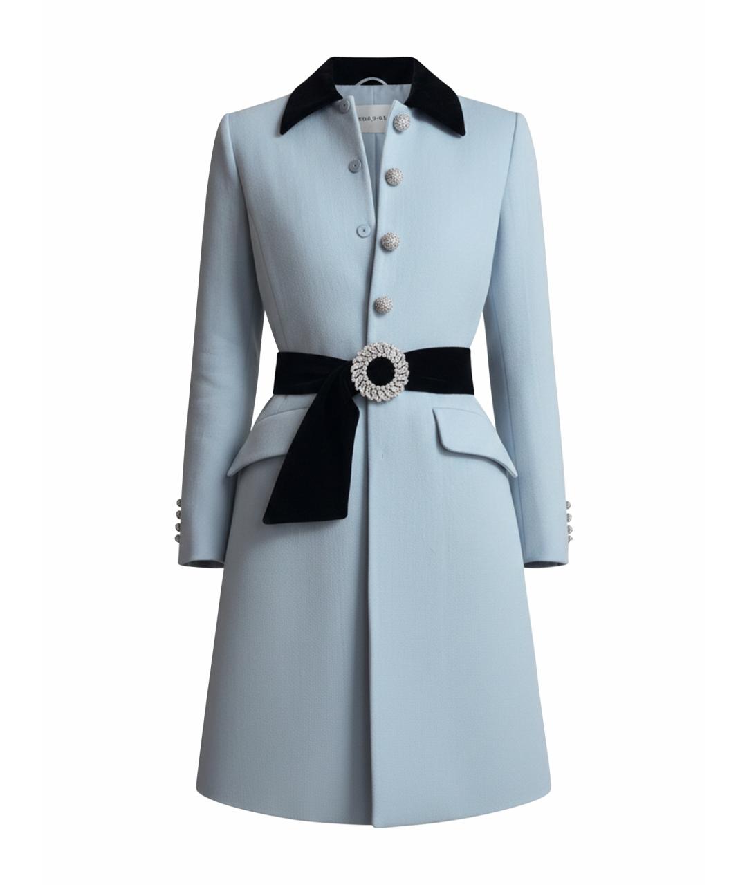 MIU MIU Голубое пальто, фото 1