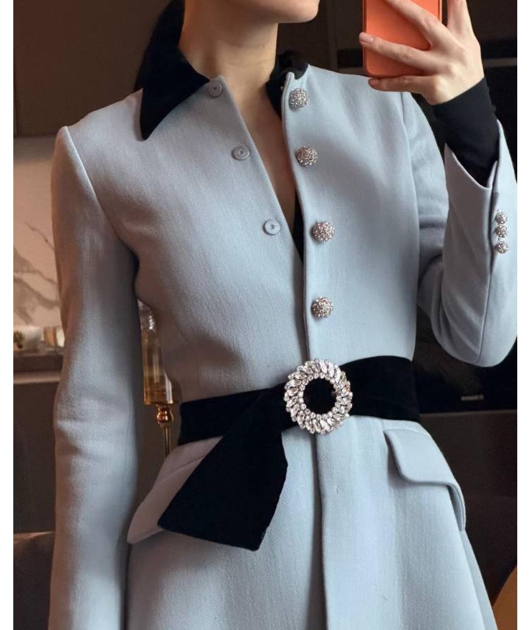 MIU MIU Голубое пальто, фото 8