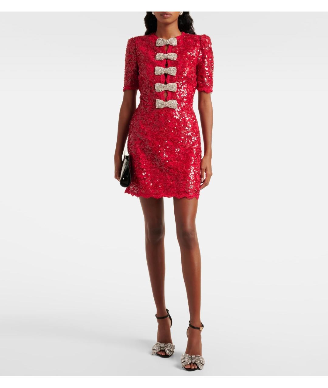 REBECCA VALLANCE Красное полиамидовое коктейльное платье, фото 2