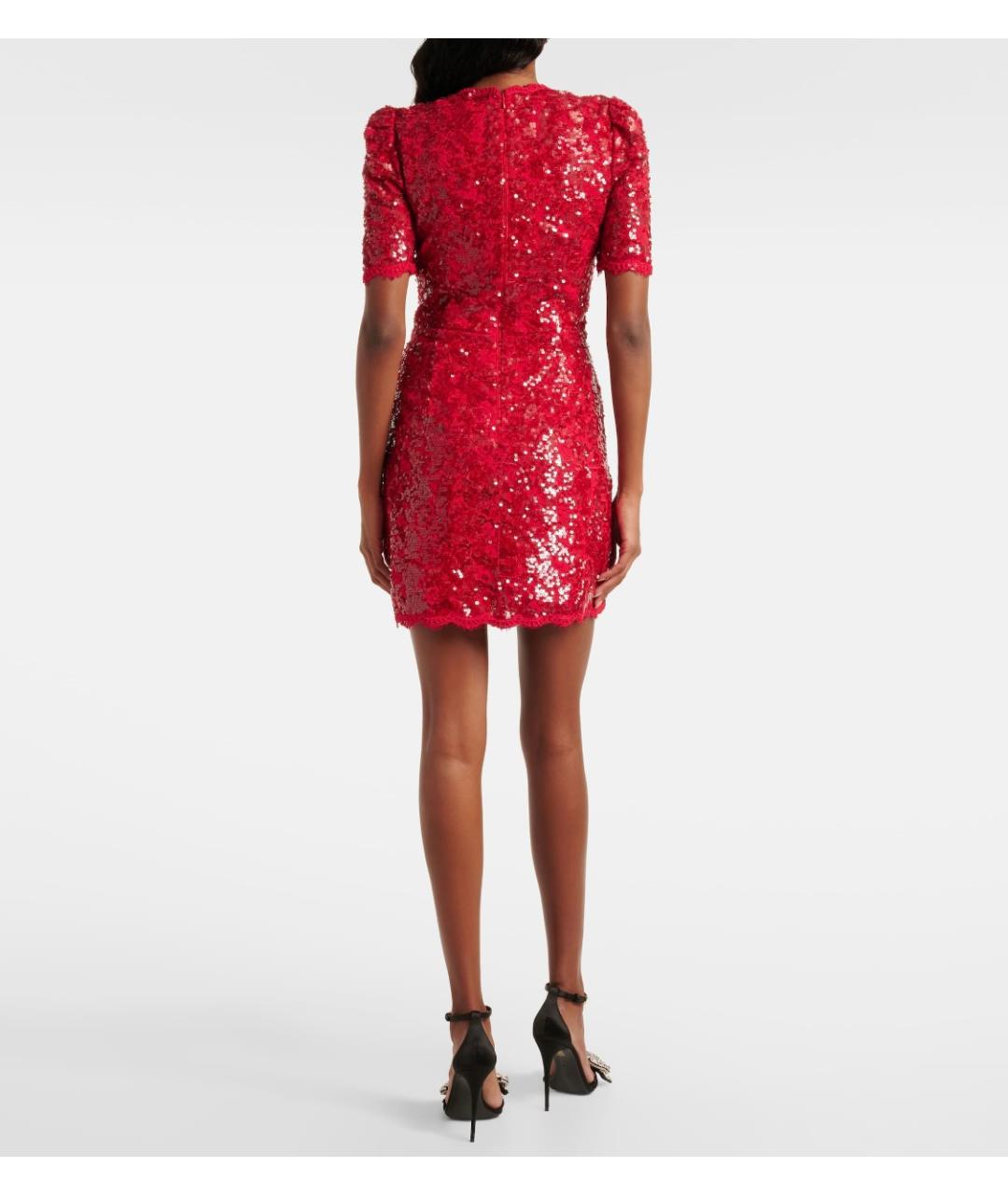 REBECCA VALLANCE Красное полиамидовое коктейльное платье, фото 3