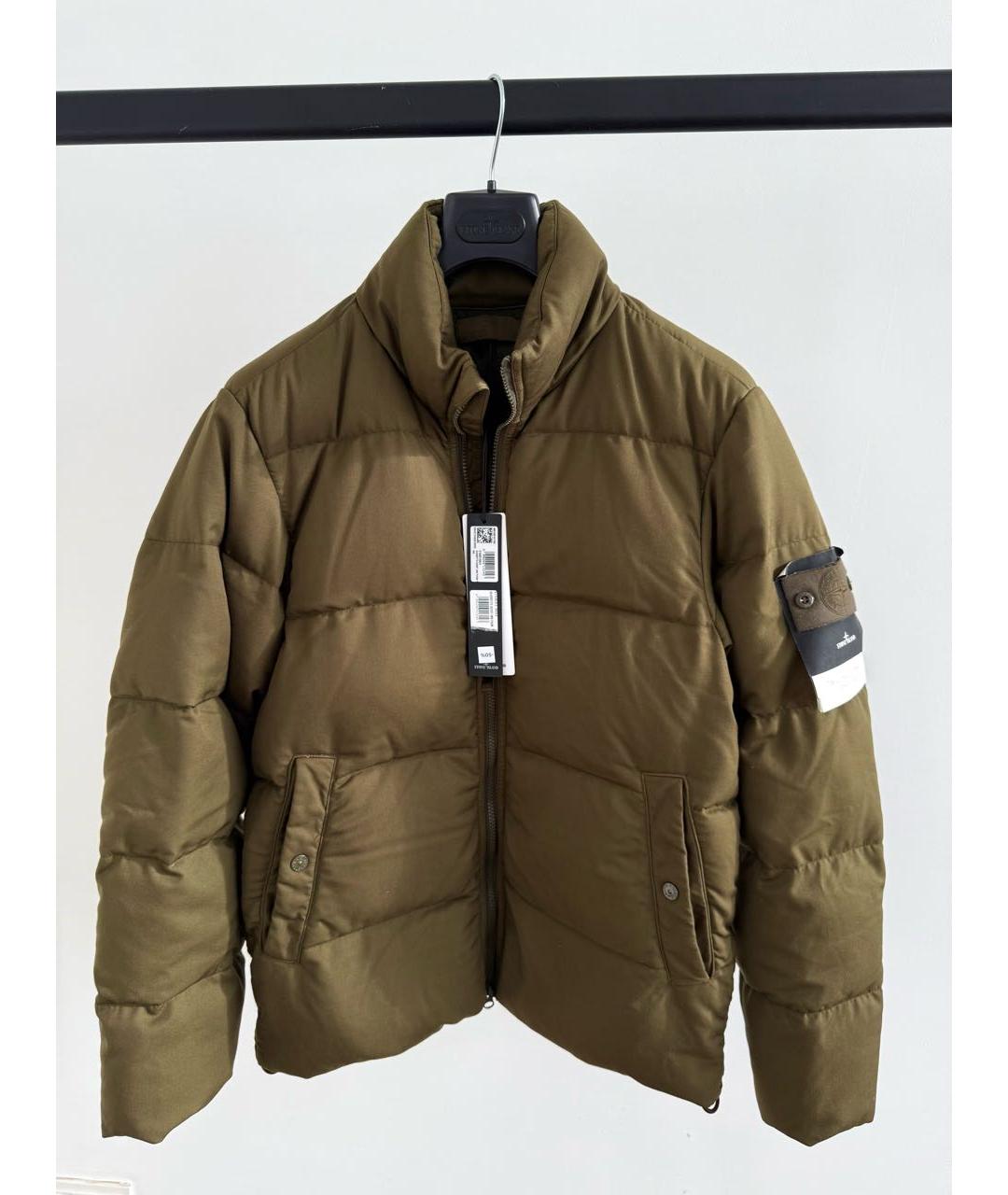 STONE ISLAND Хаки пуховик, фото 2