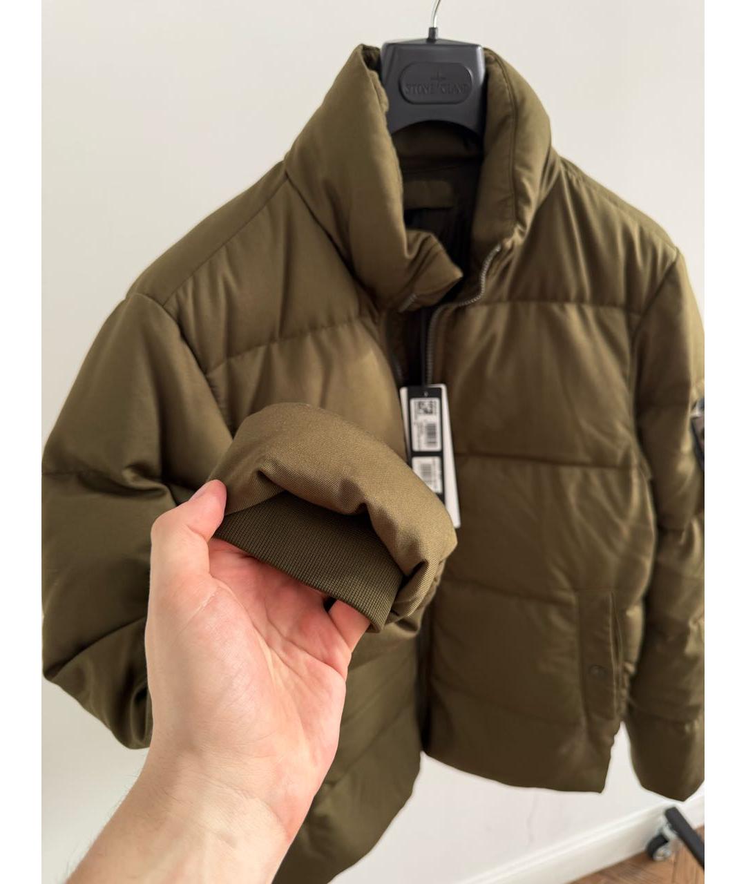 STONE ISLAND Хаки пуховик, фото 4