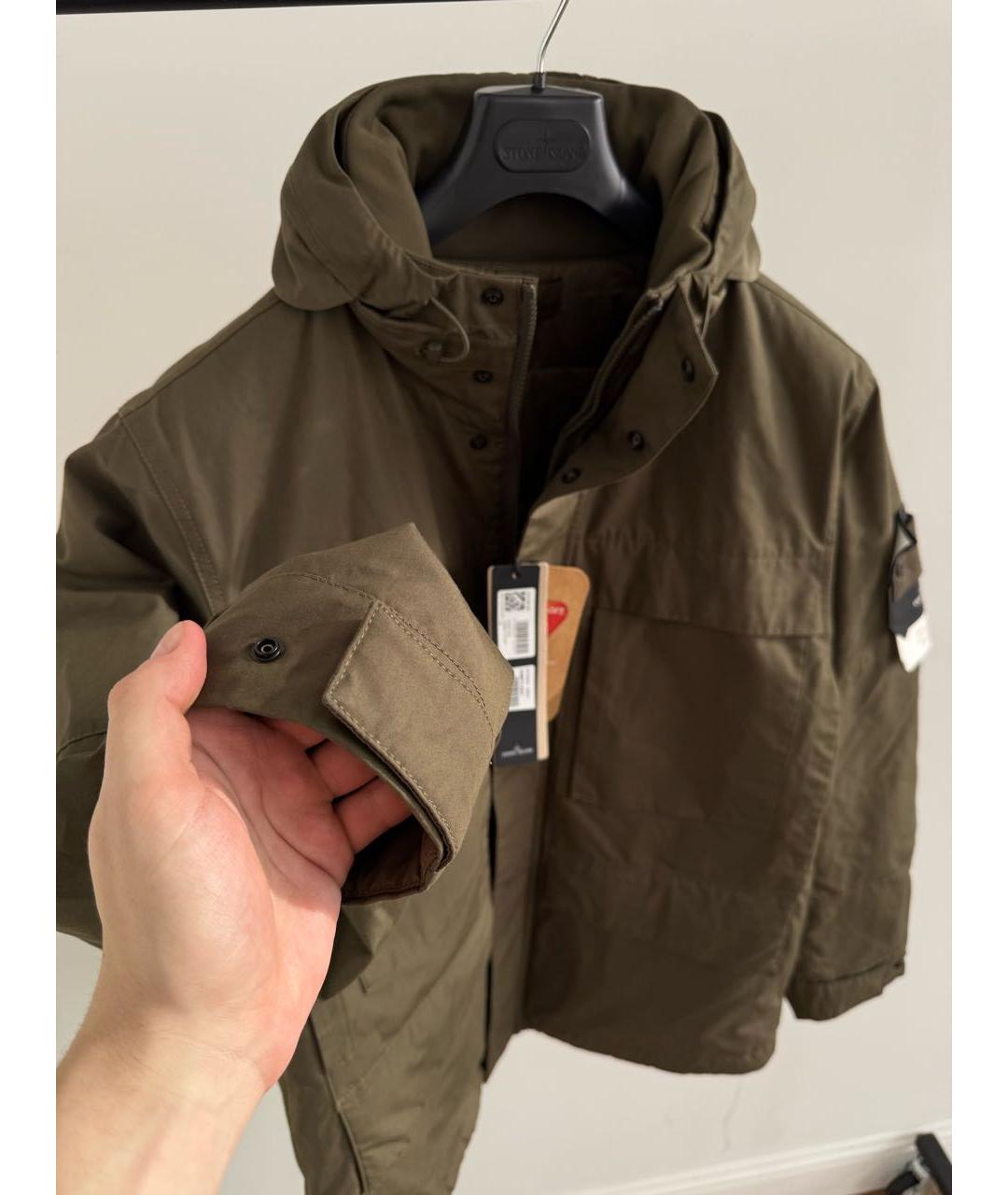 STONE ISLAND Хаки куртка, фото 4