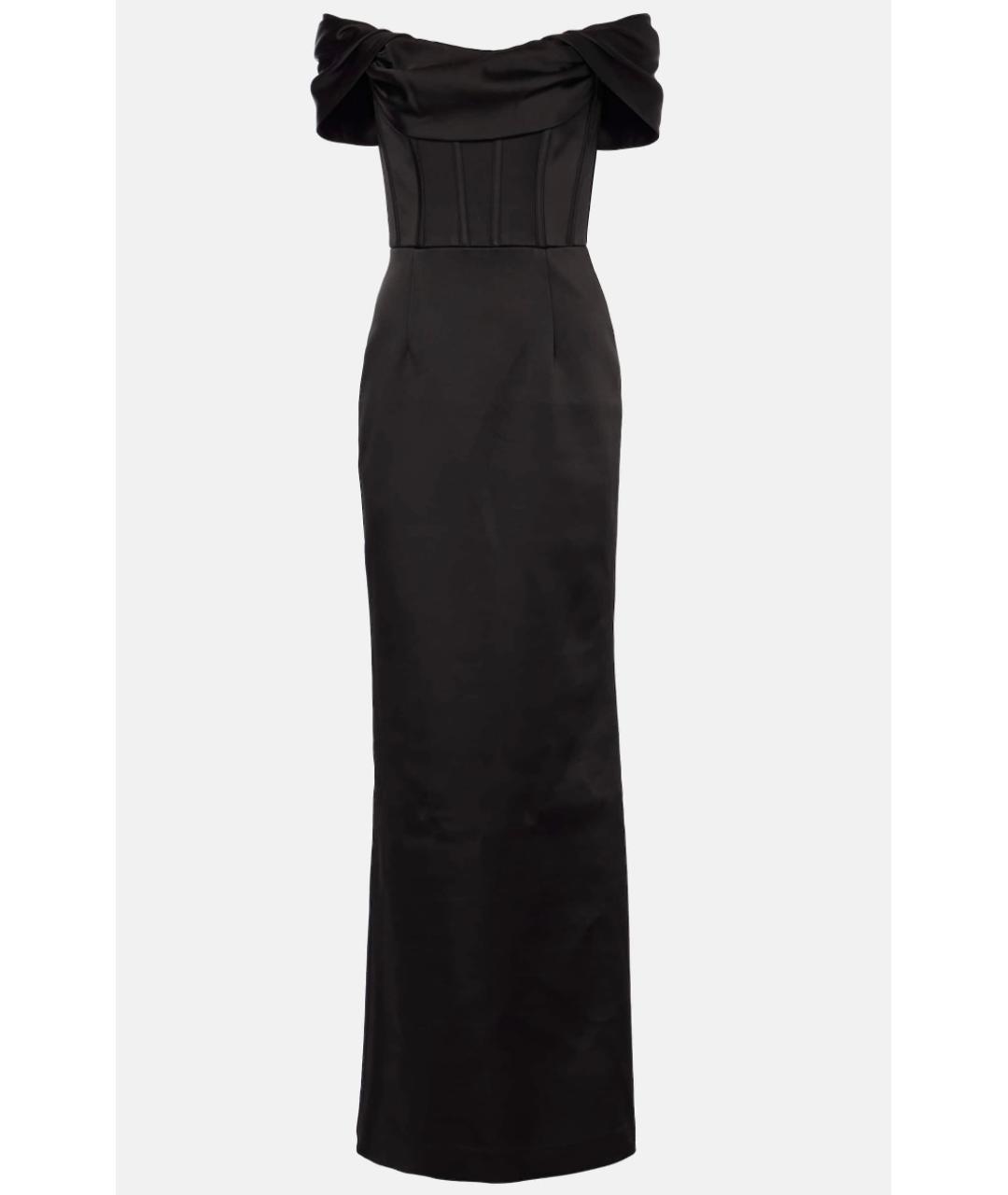 REBECCA VALLANCE Черное полиэстеровое коктейльное платье, фото 6