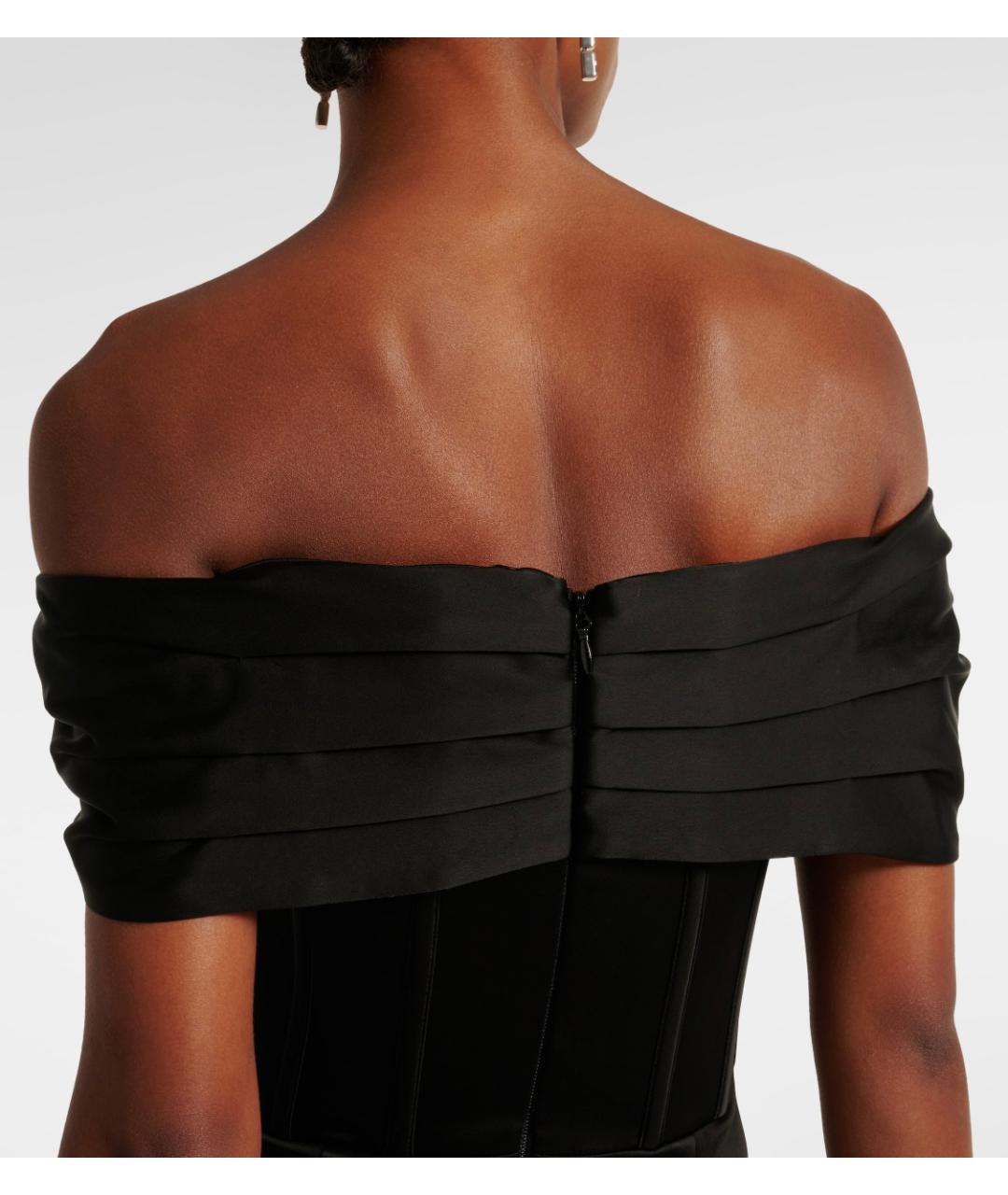 REBECCA VALLANCE Черное полиэстеровое коктейльное платье, фото 5