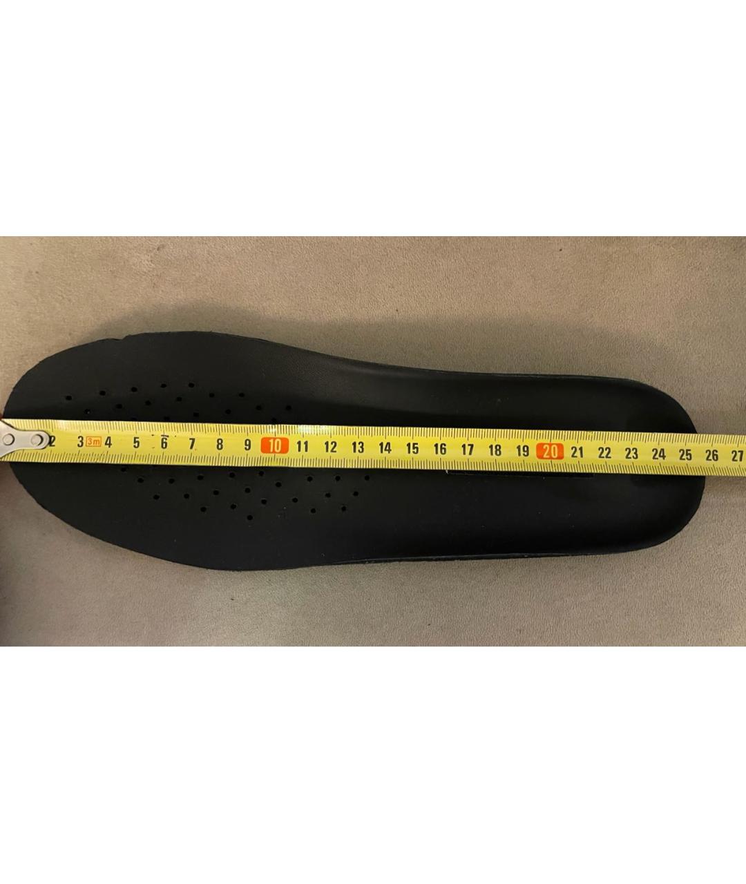 DOLCE&GABBANA Темно-синие замшевые низкие кроссовки / кеды, фото 5