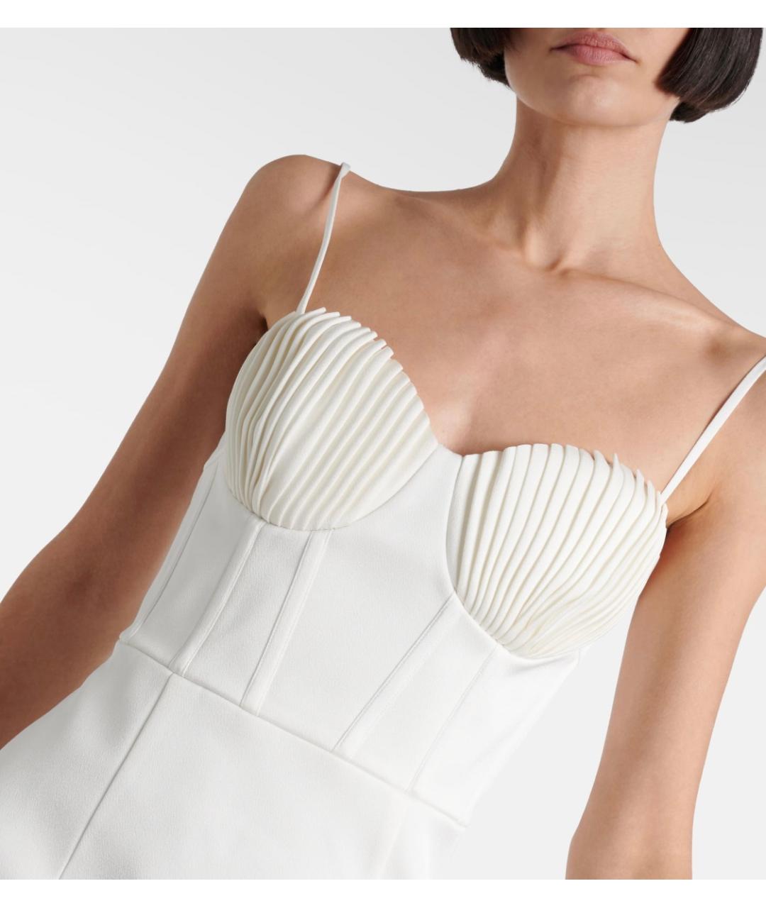 REBECCA VALLANCE Белое полиэстеровое коктейльное платье, фото 4