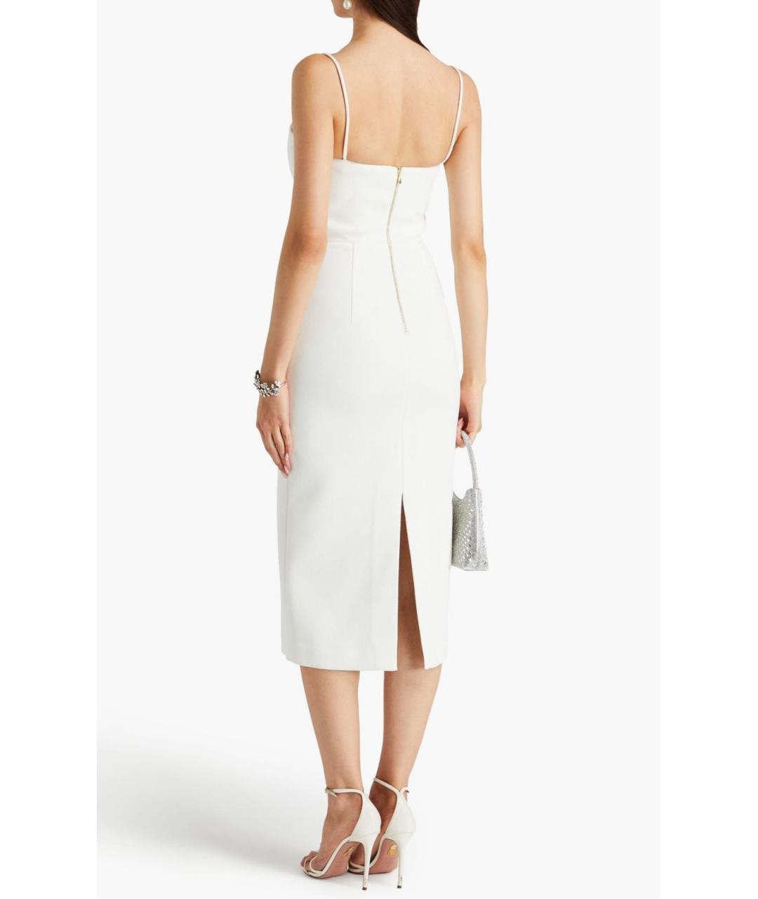 REBECCA VALLANCE Белое полиэстеровое коктейльное платье, фото 6