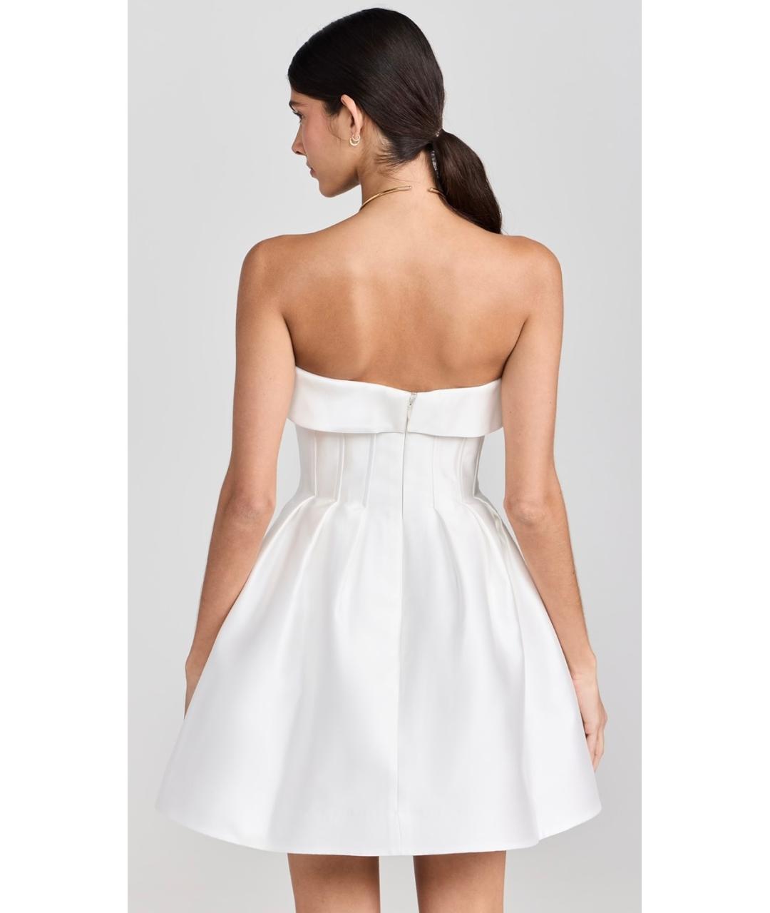 REBECCA VALLANCE Белое полиэстеровое вечернее платье, фото 7