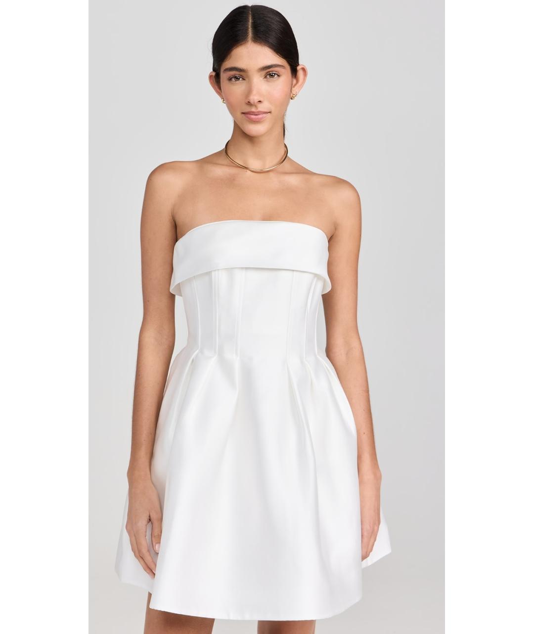 REBECCA VALLANCE Белое полиэстеровое вечернее платье, фото 4
