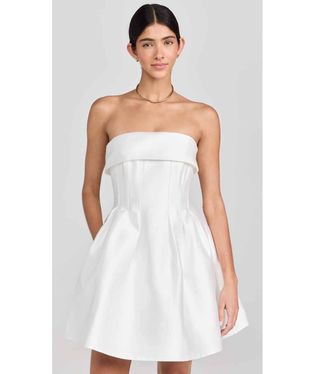 REBECCA VALLANCE Белое полиэстеровое вечернее платье, фото 5