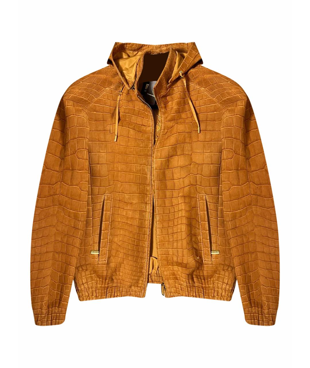STEFANO RICCI Оранжевая куртка из экзотической кожи, фото 1