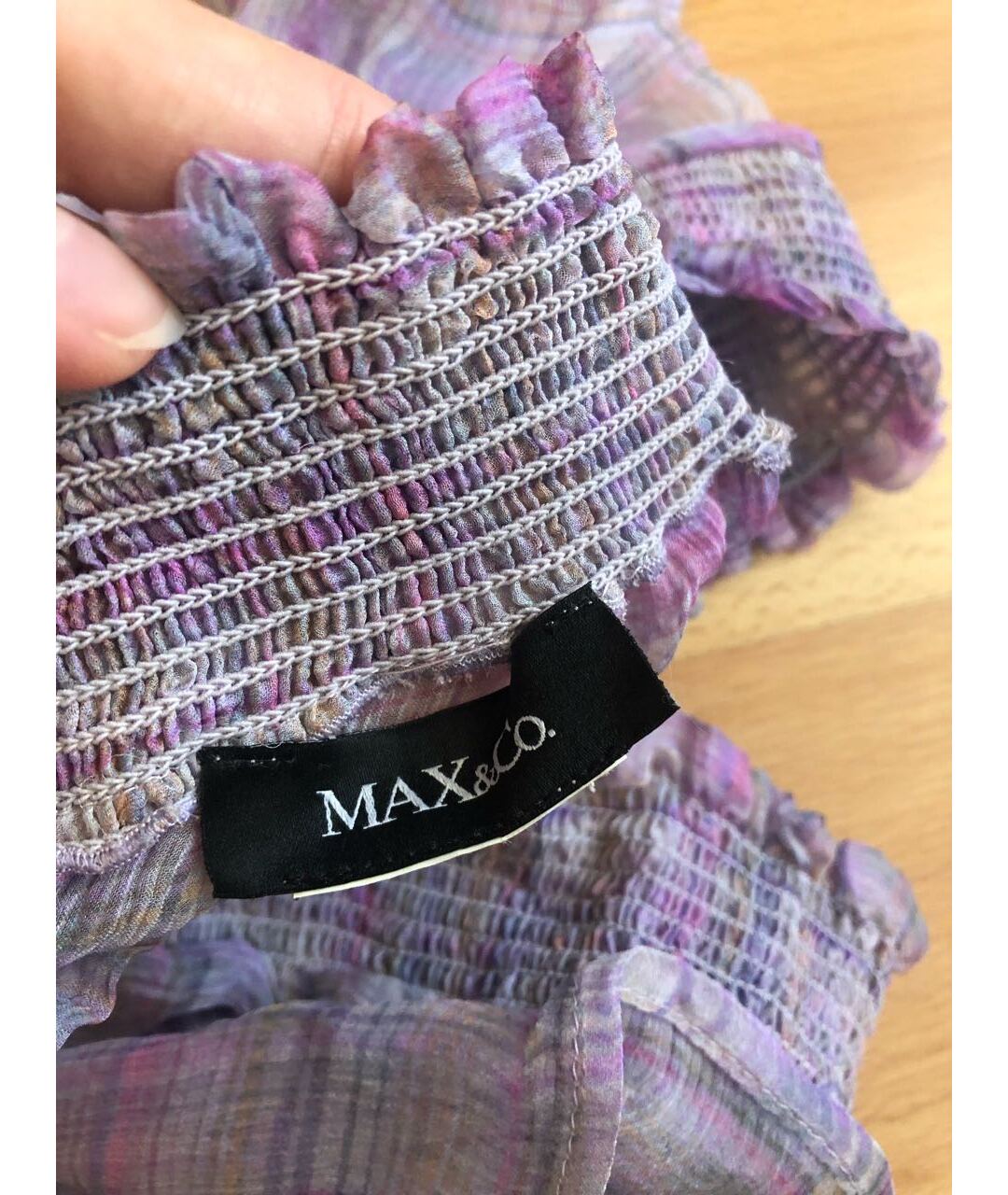 MAX&CO Фиолетовое шифоновое платье, фото 3