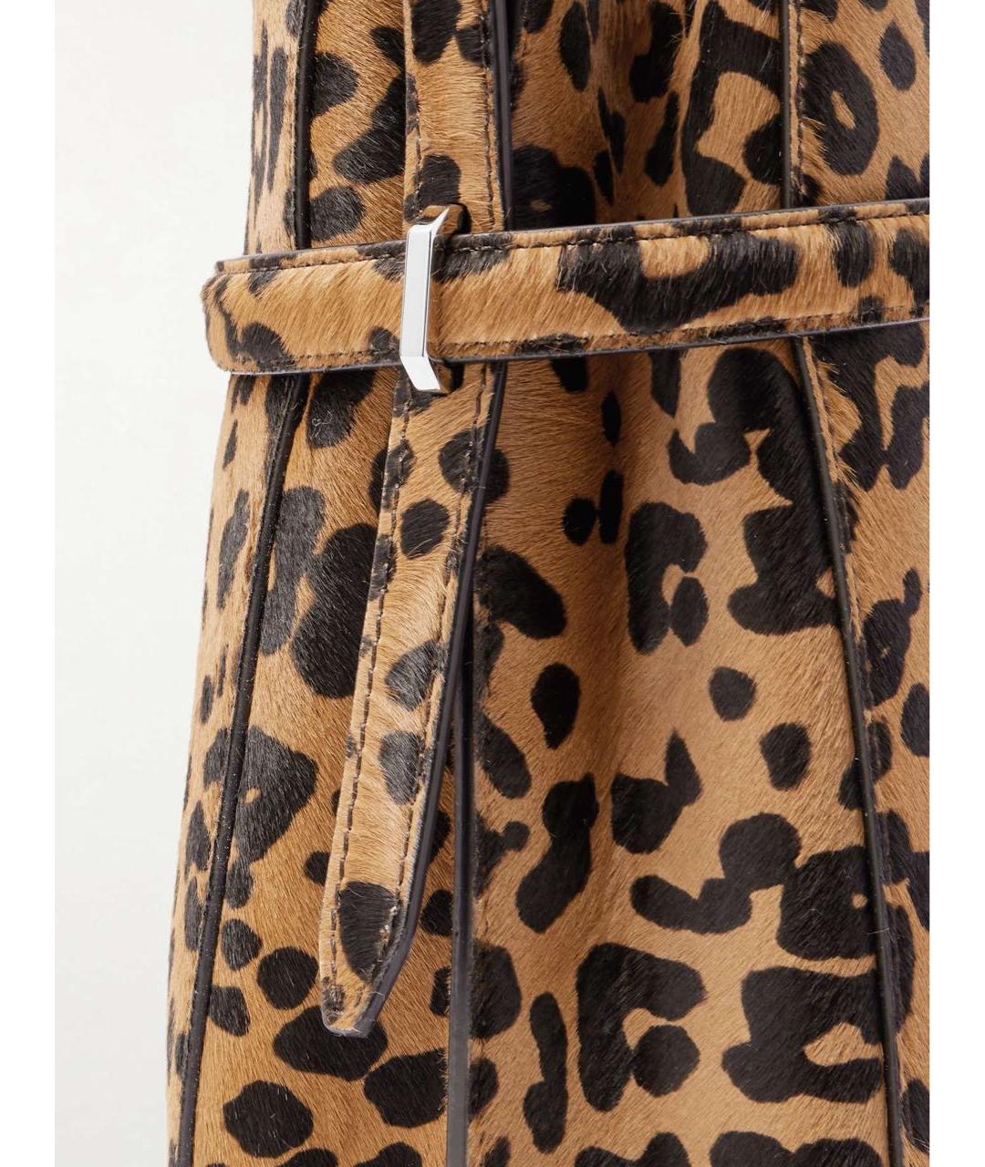 TOTEME Коричневая кожаная сумка с короткими ручками, фото 6