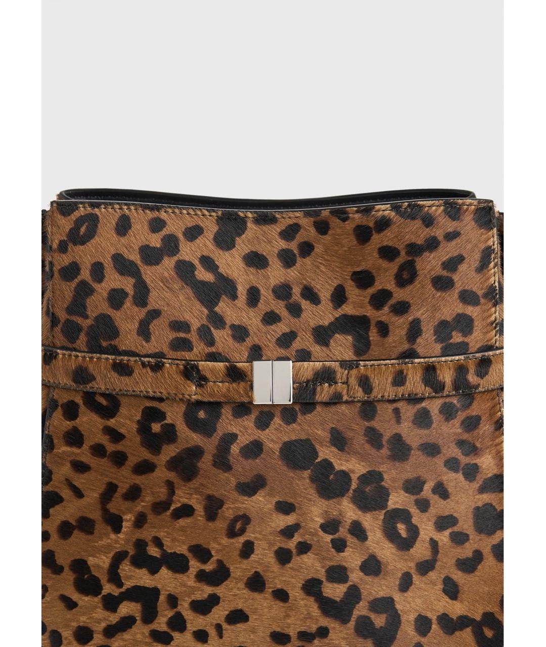 TOTEME Коричневая кожаная сумка с короткими ручками, фото 2