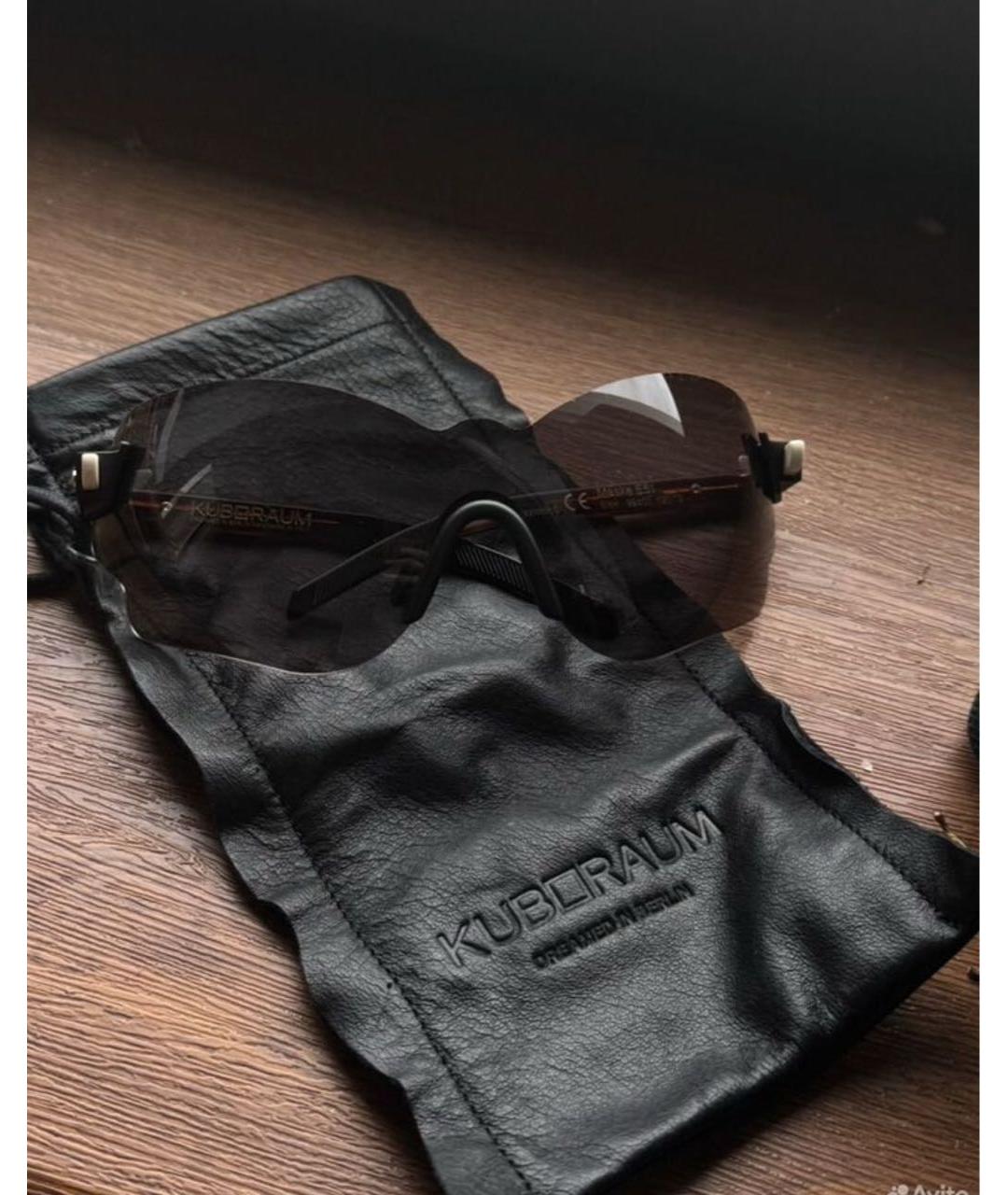 KUBORAUM Коричневые пластиковые солнцезащитные очки, фото 5