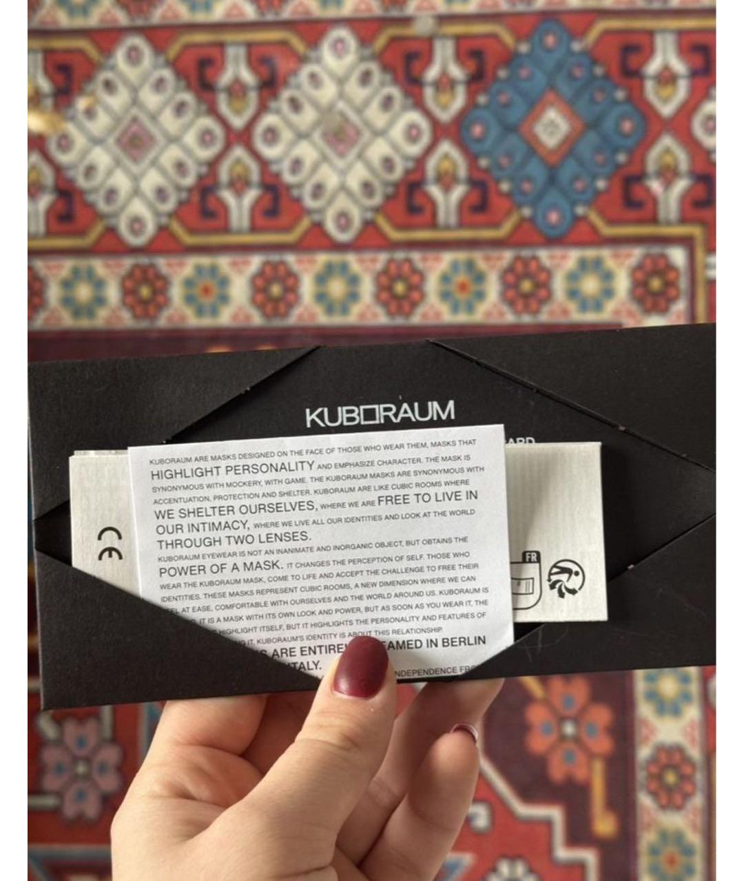 KUBORAUM Коричневые пластиковые солнцезащитные очки, фото 4